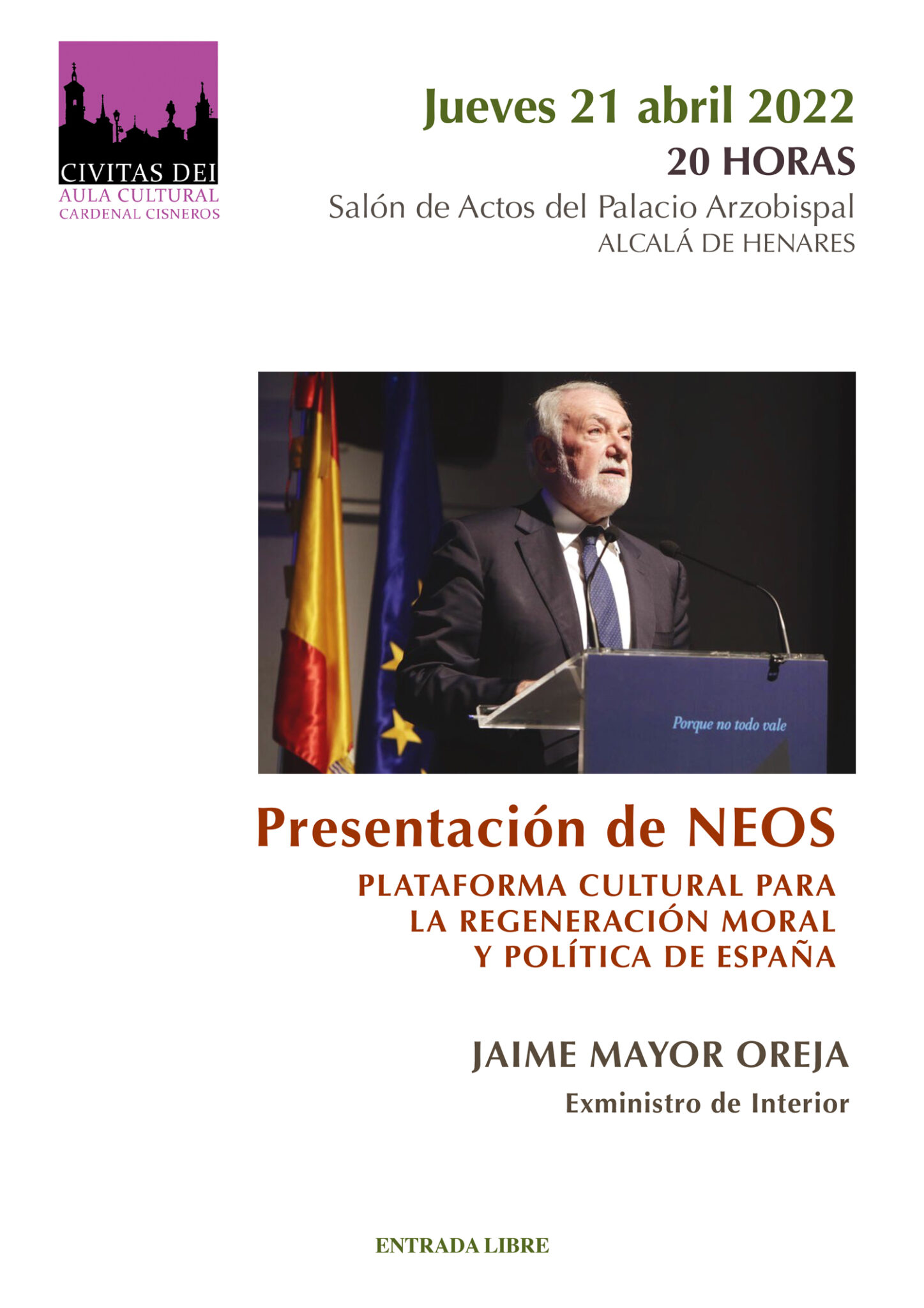 Presentación de NEOS en el Obispado de Alcalá